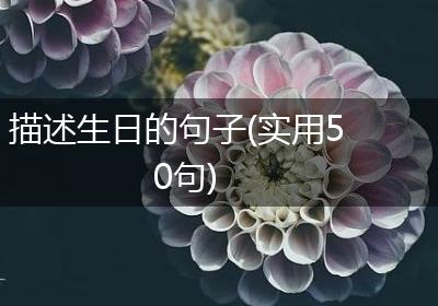 描述生日的句子(实用50句)