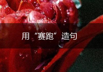用“赛跑”造句