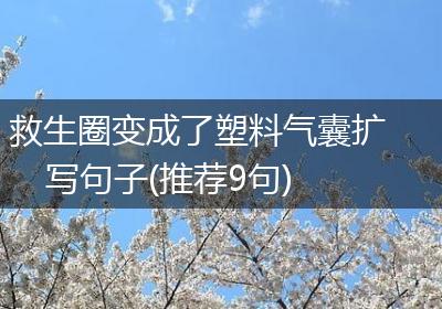 救生圈变成了塑料气囊扩写句子(推荐9句)