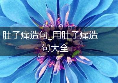 肚子痛造句_用肚子痛造句大全