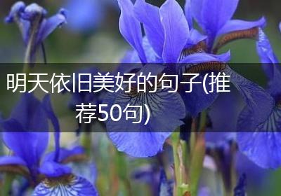 明天依旧美好的句子(推荐50句)