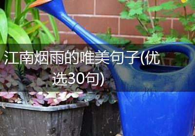 江南烟雨的唯美句子(优选30句)