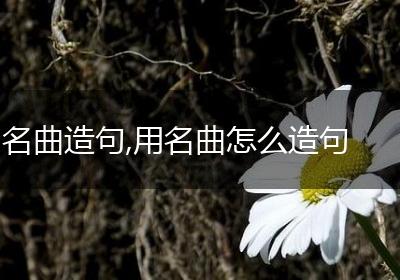 名曲造句,用名曲怎么造句