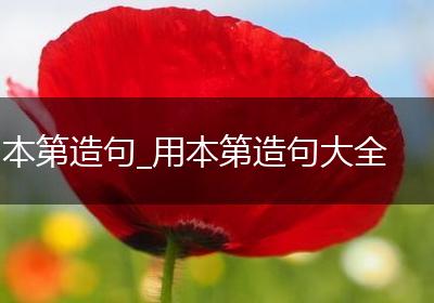 本第造句_用本第造句大全