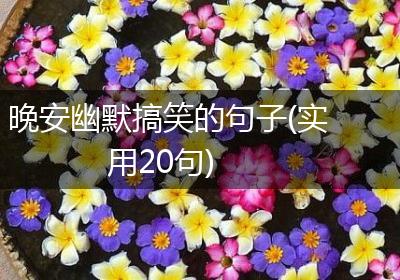 晚安幽默搞笑的句子(实用20句)