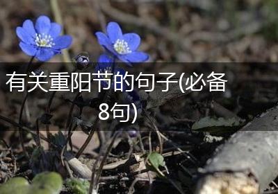 有关重阳节的句子(必备8句)