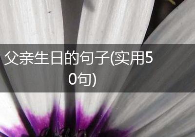 父亲生日的句子(实用50句)
