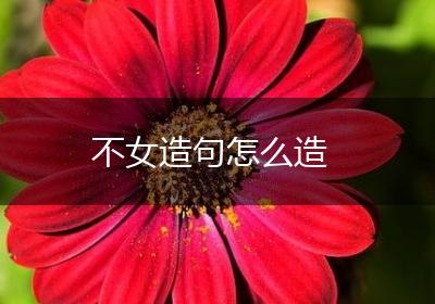 不女造句怎么造