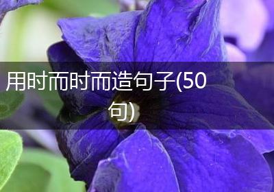 用时而时而造句子(50句)