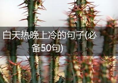 白天热晚上冷的句子(必备50句)