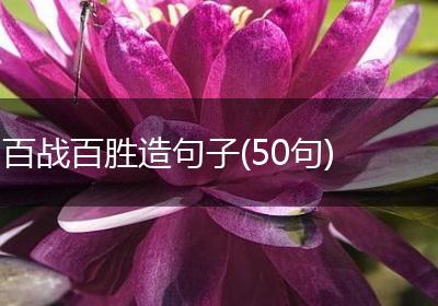 百战百胜造句子(50句)