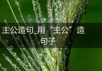 主公造句_用“主公”造句子