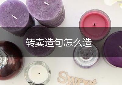 转卖造句怎么造