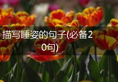 描写睡姿的句子(必备20句)