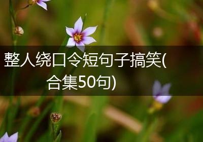 整人绕口令短句子搞笑(合集50句)