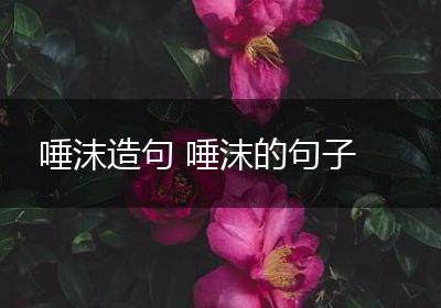 唾沫造句 唾沫的句子