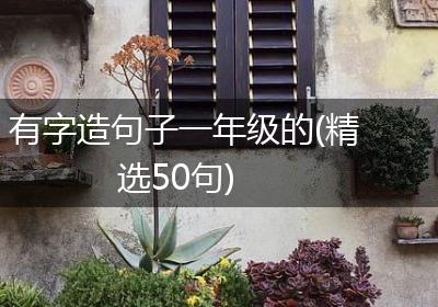 有字造句子一年级的(精选50句)