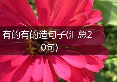 有的有的造句子(汇总20句)