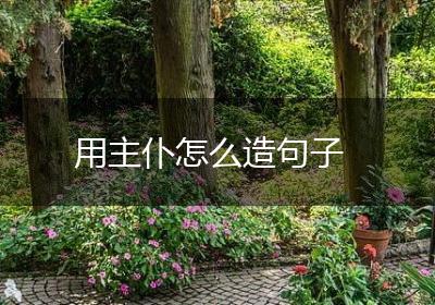 用主仆怎么造句子