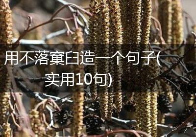用不落窠臼造一个句子(实用10句)