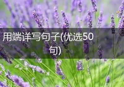 用端详写句子(优选50句)