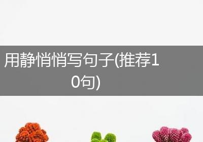 用静悄悄写句子(推荐10句)