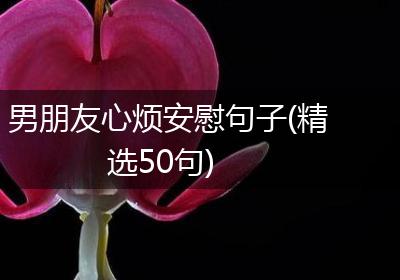 男朋友心烦安慰句子(精选50句)