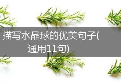 描写水晶球的优美句子(通用11句)