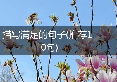 描写满足的句子(推荐10句)