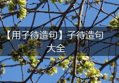 【用子待造句】子待造句大全