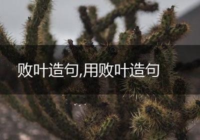 败叶造句,用败叶造句