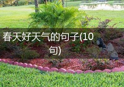 春天好天气的句子(10句)