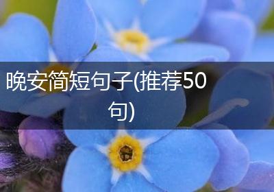 晚安简短句子(推荐50句)