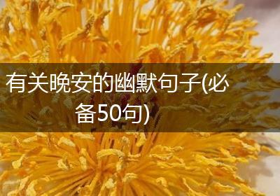 有关晚安的幽默句子(必备50句)