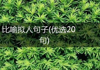 比喻拟人句子(优选20句)