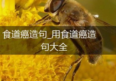 食道癌造句_用食道癌造句大全