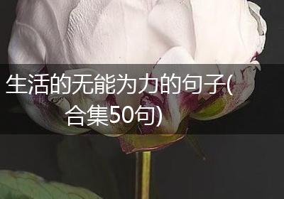 生活的无能为力的句子(合集50句)