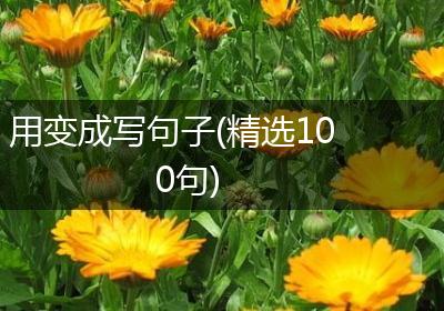 用变成写句子(精选100句)