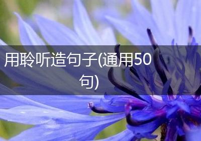 用聆听造句子(通用50句)