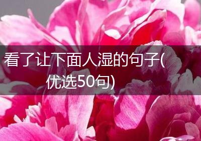 看了让下面人湿的句子(优选50句)
