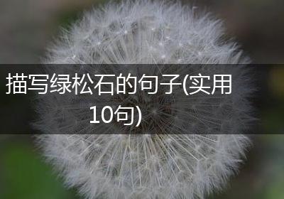 描写绿松石的句子(实用10句)