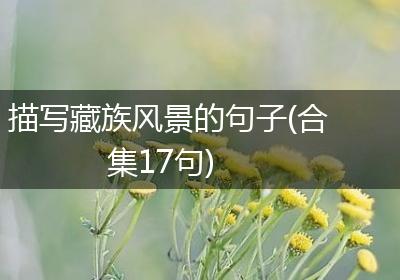 描写藏族风景的句子(合集17句)