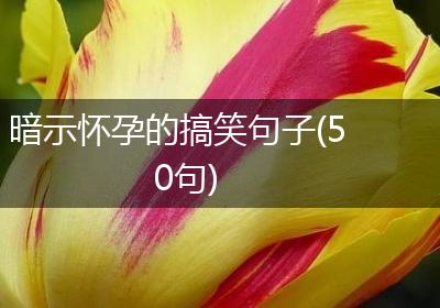 暗示怀孕的搞笑句子(50句)