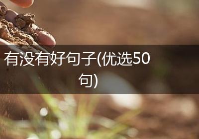 有没有好句子(优选50句)