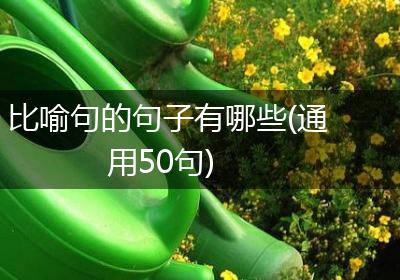 比喻句的句子有哪些(通用50句)