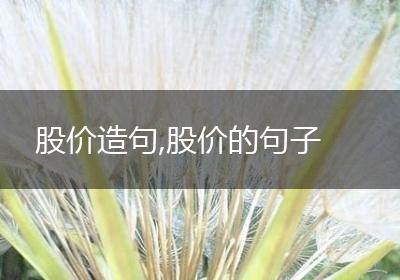 股价造句,股价的句子