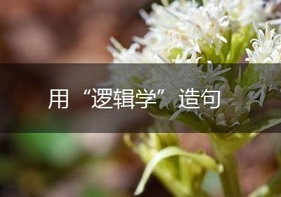 用“逻辑学”造句