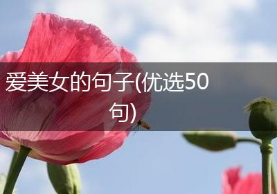爱美女的句子(优选50句)