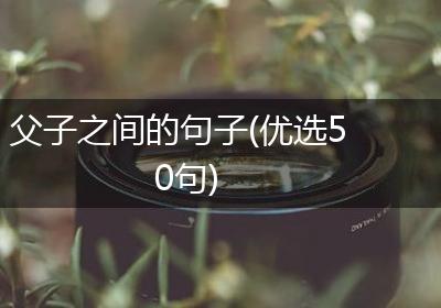 父子之间的句子(优选50句)