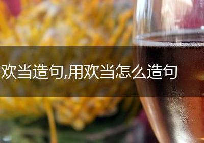 欢当造句,用欢当怎么造句